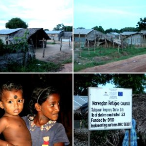 Tamilische Flüchtlingscamps im Nordosten von SL