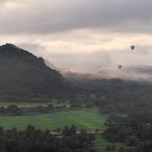 Ballonfahrt nördlich von Dambulla