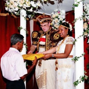 Kulturelle Zeremonien - ebenso der Brautvater