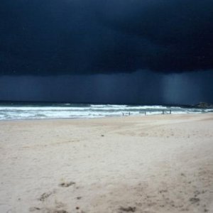 Gewitter und Sturm im Anmarsch